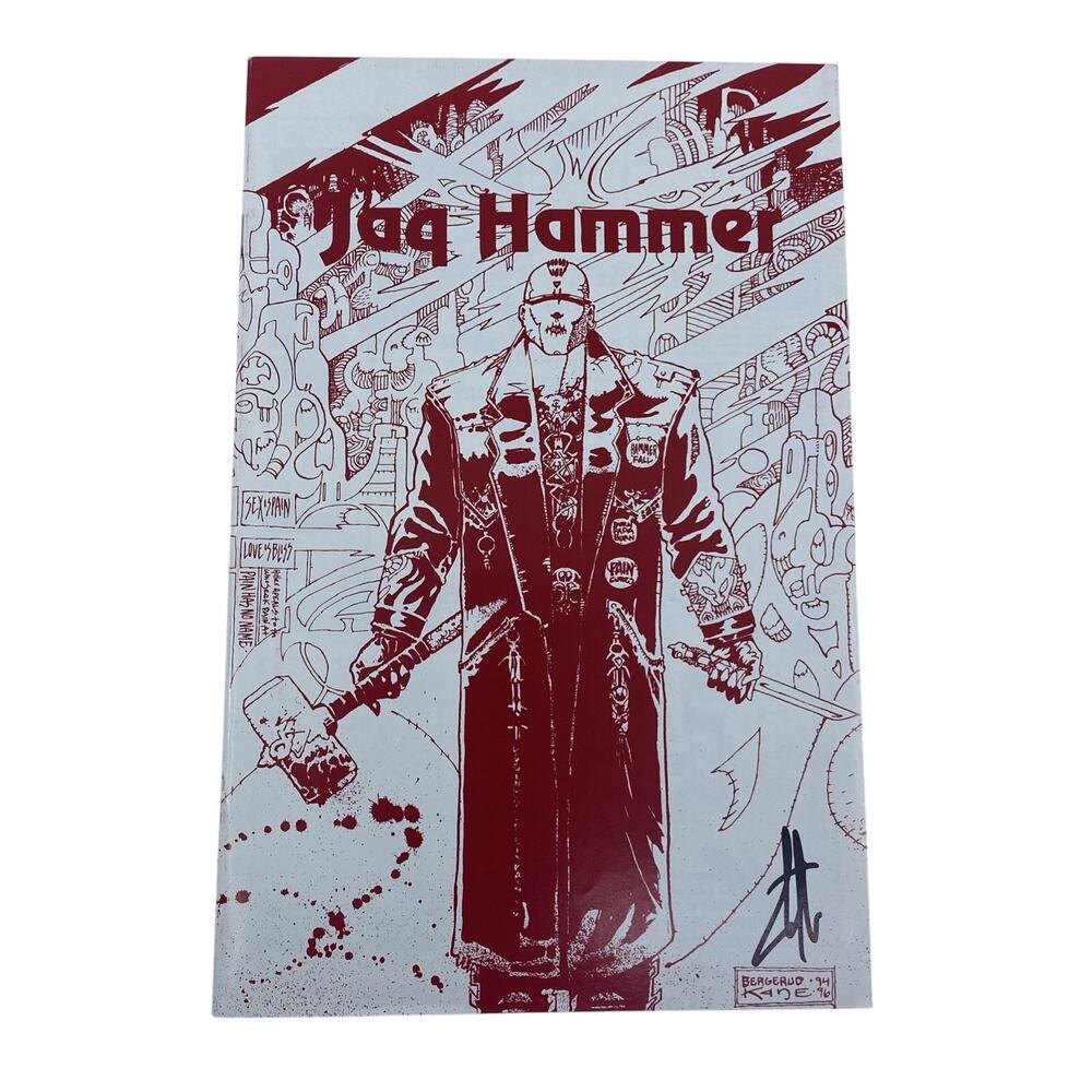 Jaq Hammer #0 John Bergerud Comics 1994 Signed by John Bergerud VF+
